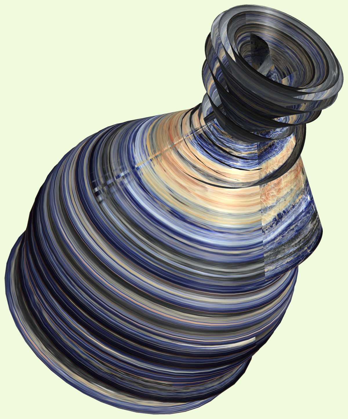 struktura, technika, textura, spirála, pohár, vzor, osvětlení, postava, design, symetrie, 3d, grafický, mathematica, CG, parametricplot3d, kód, program, algoritmus, abstruct, mapování, člověkem objekt, elektronika příslušenství